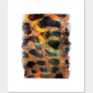 leopard background Posters and Art